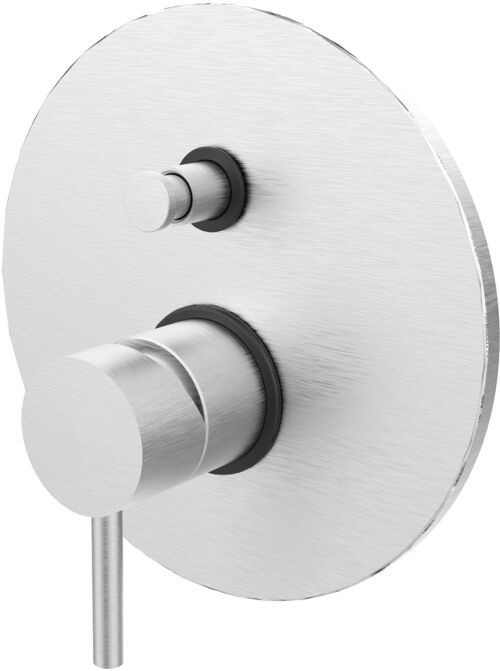 Paffoni Bateria podtynkowa 2-drożna LIGHT stal szczotkowana Rubinetterie LIG015ST