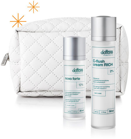 Dottore zestaw kuracja odmładzająca: C-flush cream rich 50ml + Novo forte 30ml