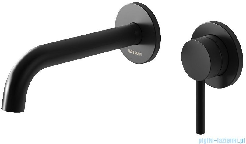 KOHLMAN Axel Black bateria umywalkowa podtynkowa czarny mat QW180AB |