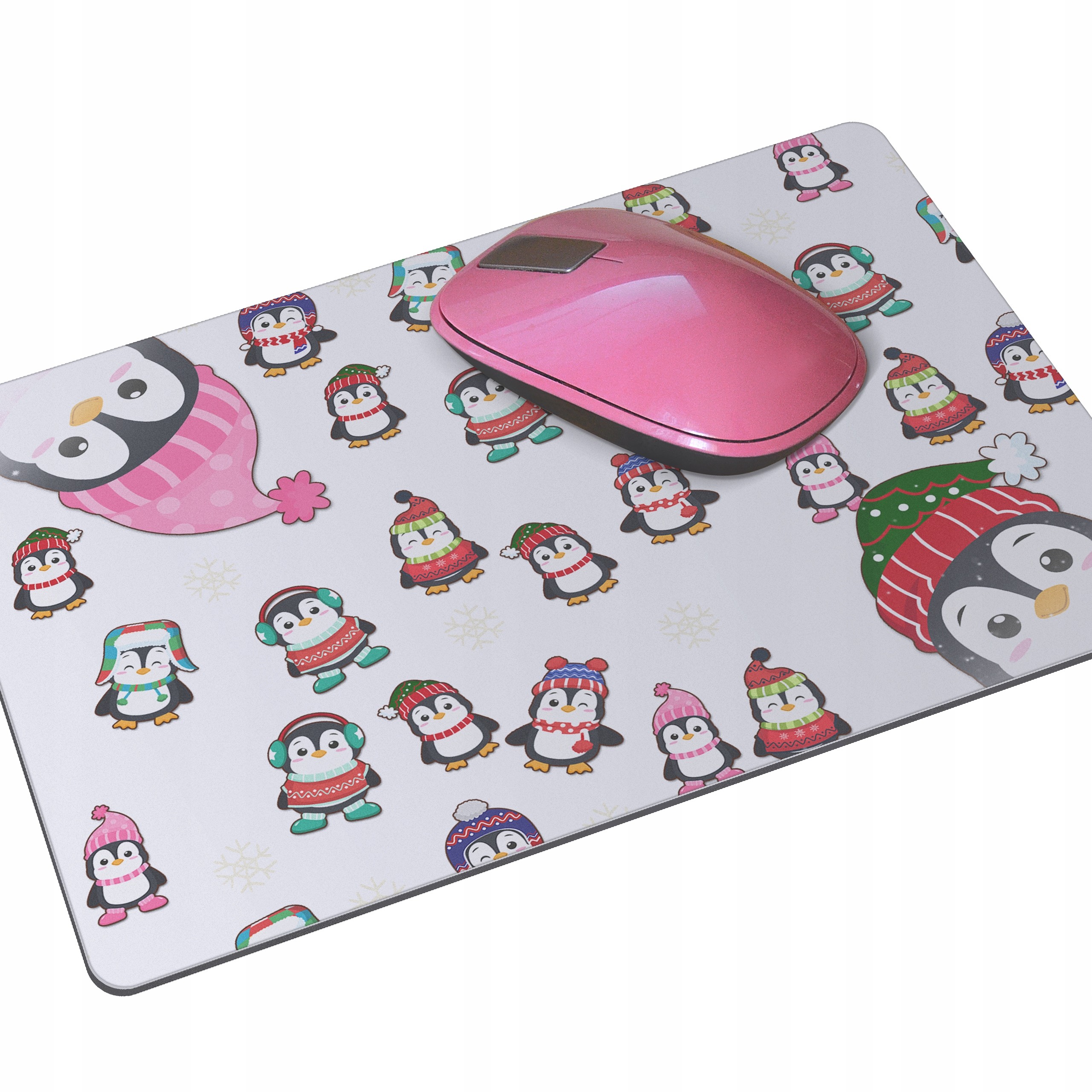 Podkładka pod myszkę mysz Pingwin Pingwiny zima