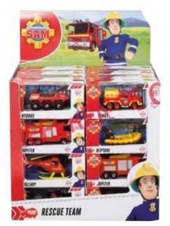 Simba Strażak Sam pojazd y 1/64, 8 rodz. WNSIMR0CC046583
