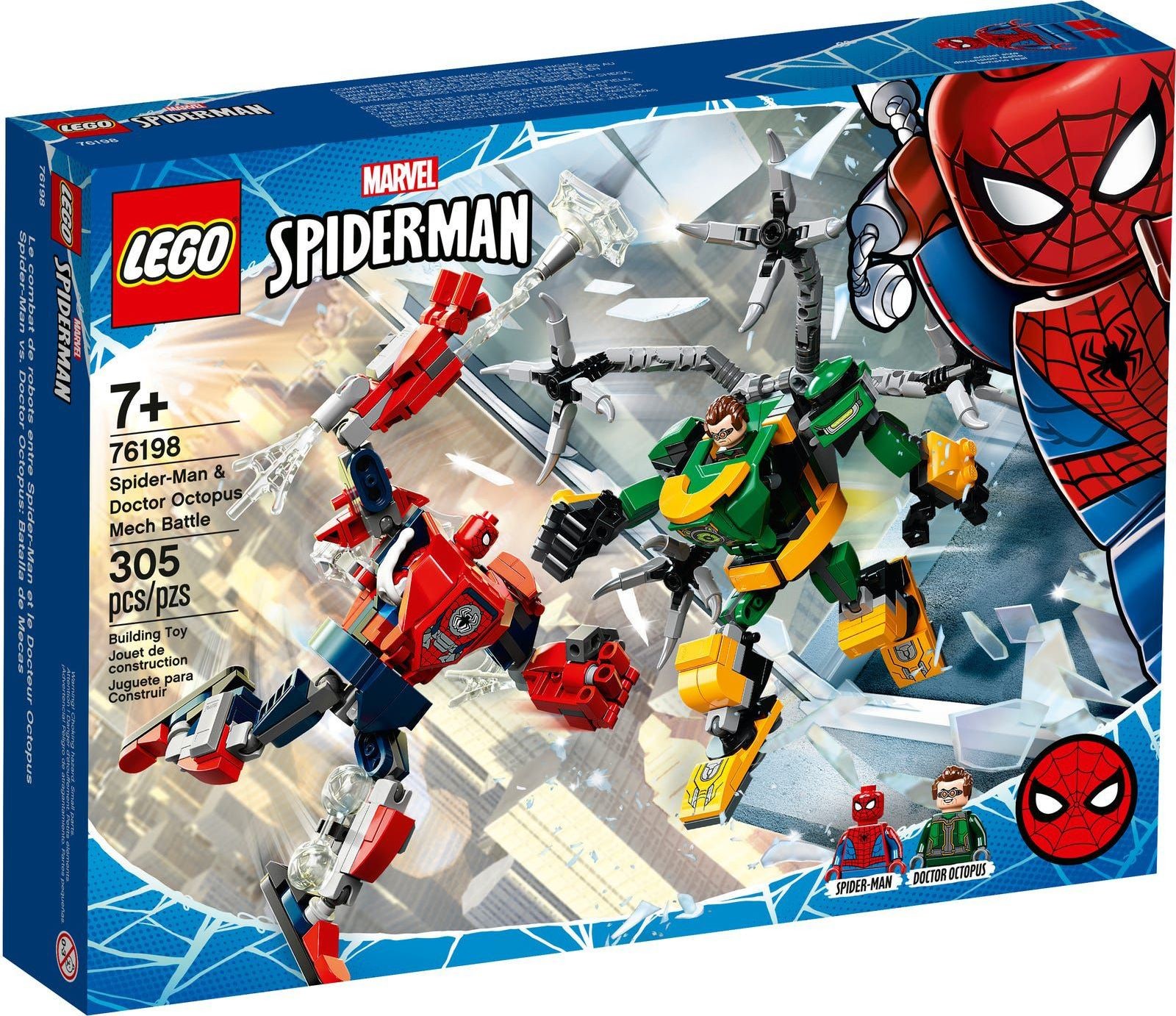 LEGO Spiderman Bitwa mechów Spider-Mana i Doktora 76198