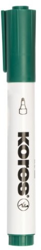 Kores Whiteboard Marker, 3 MM końcówka okrągła, 12 sztuk, zielone 9023800203854