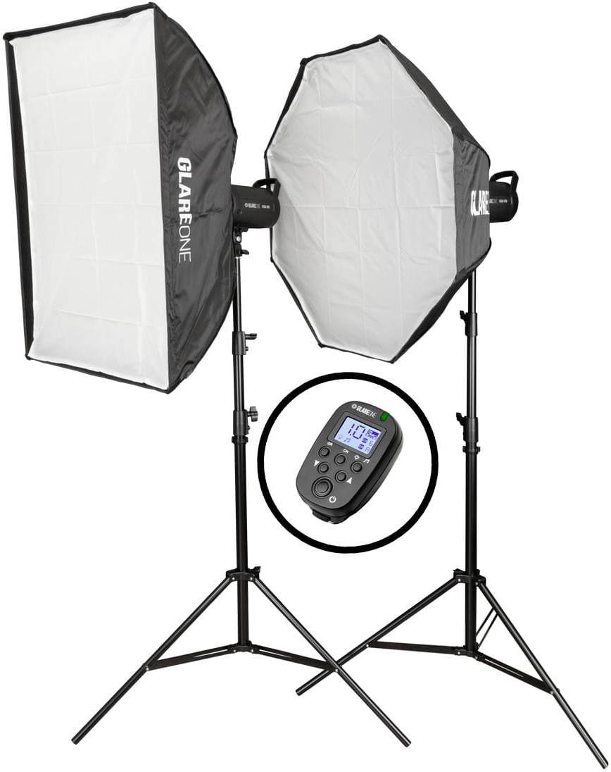 GlareOne Zestaw oświetlenia studyjnego GlareOne Vega 400 Starter Kit