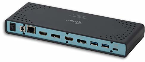 i-Tec CADUA4KDOCKPDL USB 3.0 / USB-C 5K Universal Docking Station, 2X 4K 60Hz Video,2X HDMI,2X DP,1x LAN, 4X USB 3.0,2X USB-C kompatybilny z Thunderbolt 3 do Win/MAC/Android/Linux szary