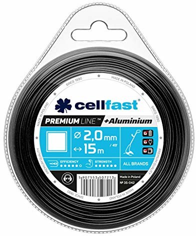 Фото - Аксесуари для інструменту Cellfast ŻYŁKA DO PODKASZARKI KWADRAT 2.0 MM X 15 MB PREMIUM 