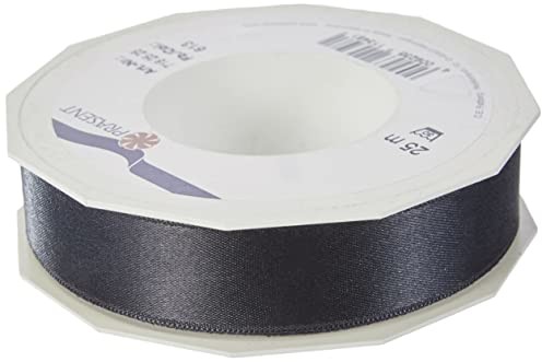 Unbekannt Present taśma do pakowania prezentów, poliester, czarna, 25 m x 25 mm 7182525-611