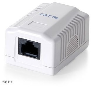 brak danych Gniazdko natynkowe 1x RJ-45 kat.5