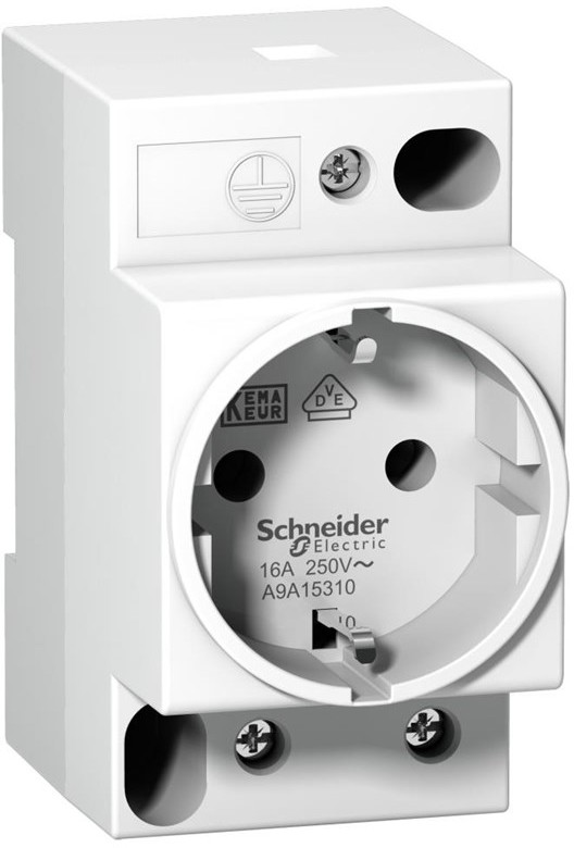 SCHNEIDER Modular socket 16a ue 250v 2p t A9A15310