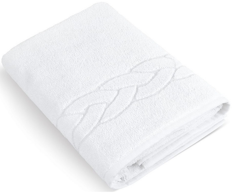 Hotelowy ręcznik kąpielowy biały, 70 x 140 cm, 70 x 140 cm