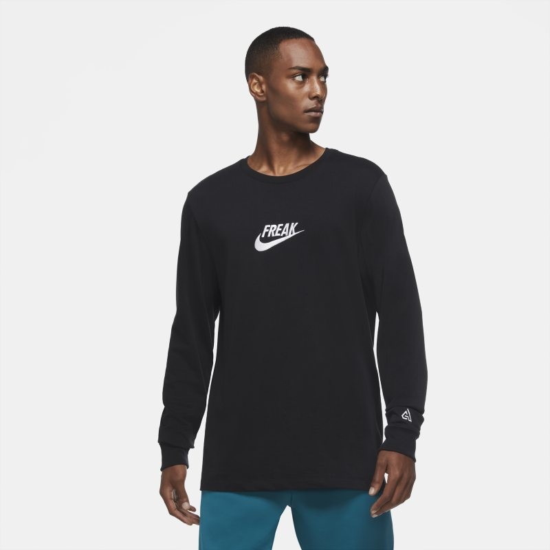 Nike Męski T-shirt do koszykówki Giannis Freak - Czerń CV2089-010