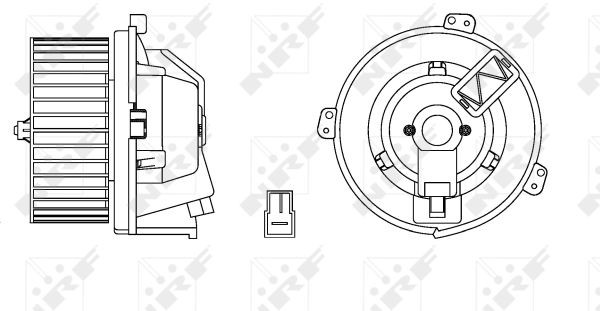 NRF Wentylator wewnętrzny 34168 34168