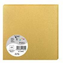 Clairefontaine płatek opalizujący pyłek, 135 x 135 mm, 210 g - złoty, opakowanie 25 szt. 11890C