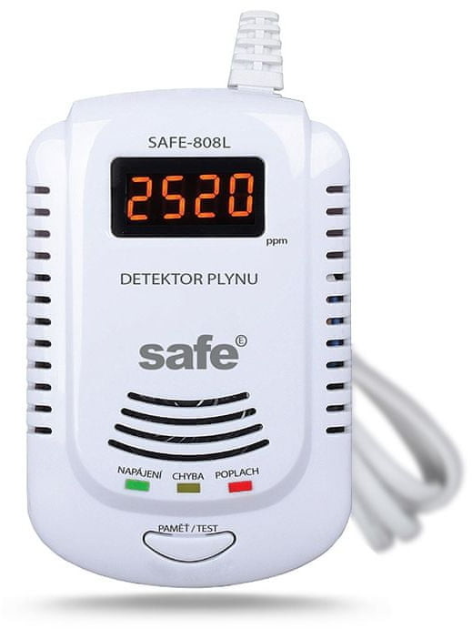Safe Home Detektor gazów palnych i wybuchowych SAFE 808L gaz ziemny)