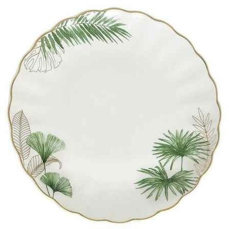 Nuova Cer Easy Life R2s PORCELANOWY TALERZ DESEROWY Exotique - Egzotyczne Liście (1287 EXOT) 1287 EXOT