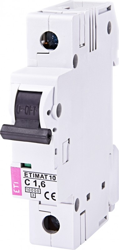 ETI Wyłącznik-nadprądowy-ETIMAT-10-1P-C-16A-10kA 2137716