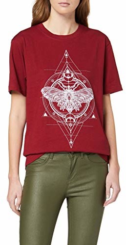 Mister Tee damski t-shirt Moth Tee, czerwony, xl