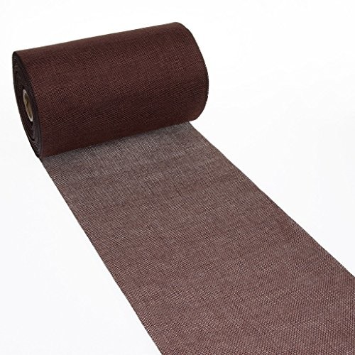 Deko AS GmbH Bieżnik na stół Shabby Chic o wyglądzie lnu 20 cm  Chocolate  25 m  69  200  25  11 69 200mm 25m col. 11