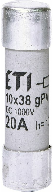 ETI Polam Wkładka bezpiecznikowa cylindryczna PV 10x38mm 20A gPV 1000V DC ETI 002625108