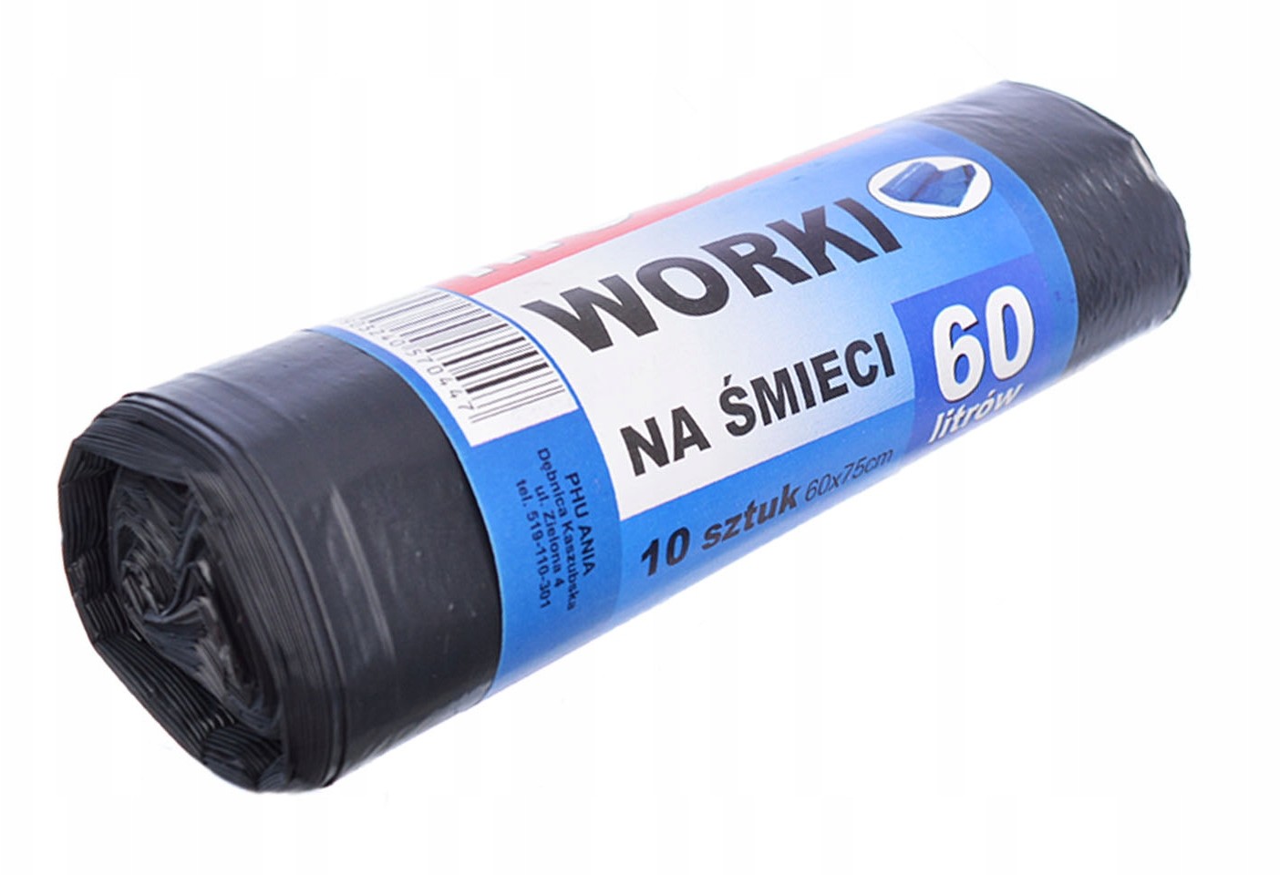 Worki Na Śmieci 60L Czarne Mocne 10 Szt