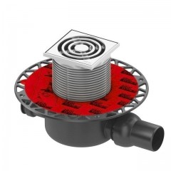 Tece 3601200 TECEdrainpoint S 120 zestaw odpływowy znormalizowany poziomy z kołnierzem uniwersalnym Seal System