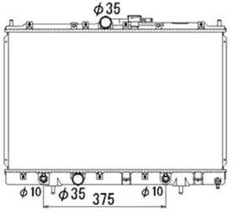 NRF Chłodnica, układ chłodzenia silnika NRF 53686 53686
