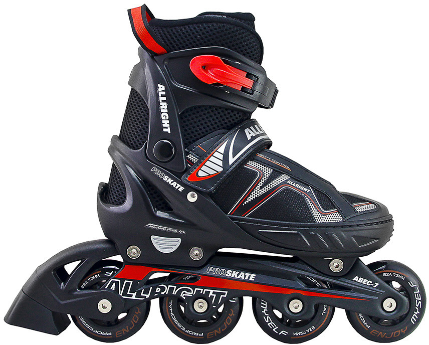 Allright Rolki Proskate r.33-36 Red