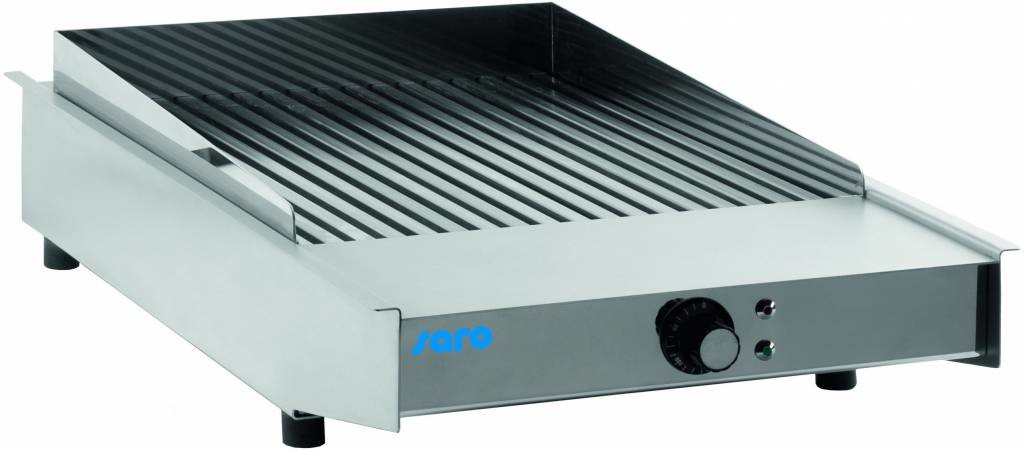 Saro Płyta grillowa WOW GRILL MINI | ryflowana | 370x370mm | 3400W | 230V | 415x600x(H)150mm 444-1000