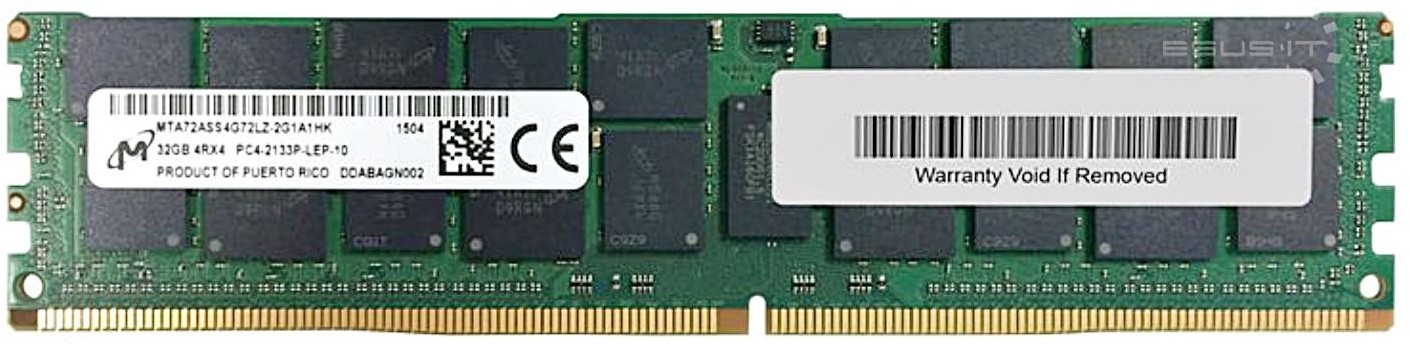 Micron RAM 1x 32GB ECC LOAD REDUCED DDR4 2133MHz PC4-17000 LRDIMM MTA72ASS4G72LZ-2G1 MTA72ASS4G72LZ-2G1