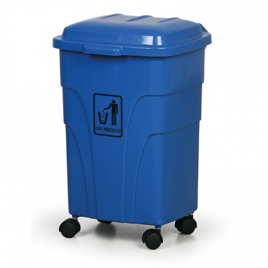 B2B Partner Mobilny kosz na śmieci do segregacji, 70 l, niebieski AF07301 blue
