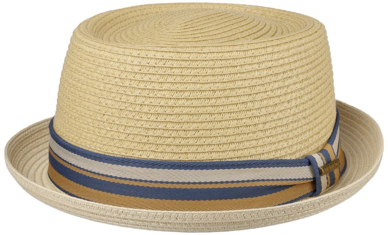 Kapelusz Slomkowy Licano Toyo Pork Pie by Stetson, naturalny, XL (60-61 cm)