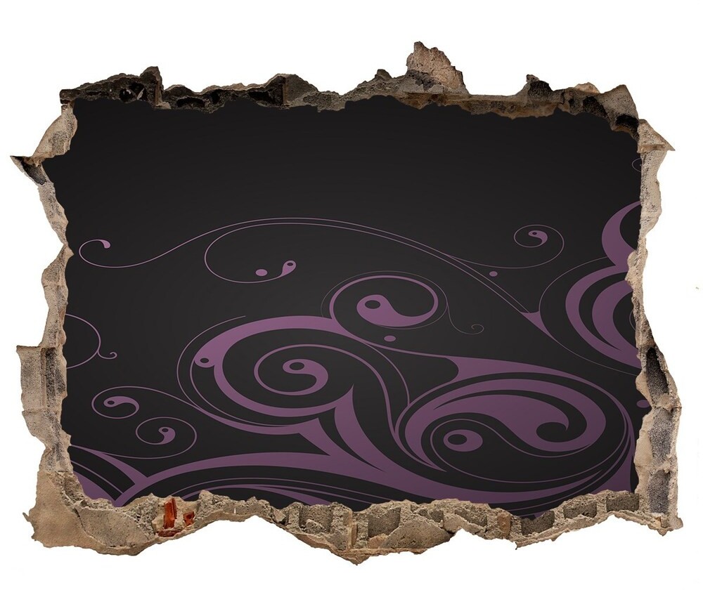 Wallmuralia.pl Dziura 3d fototapeta naklejka Ornamenty