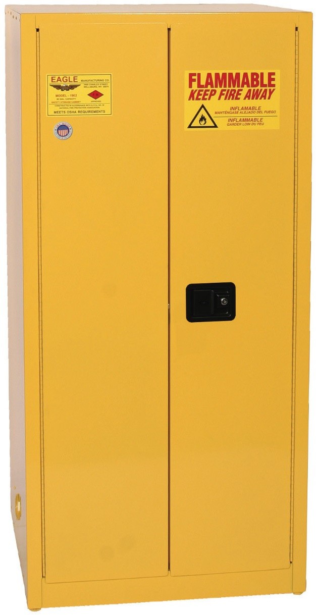 Justrite Safety Group Bezpieczna Szafa ( 227 L) - 2-Drzwiowa Żółty Powyżej 200 L. 2 Szt. Automatyczne 165Cm X 86Cm X 86Cm