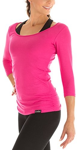 WINSHAPE Winshape Damska koszulka z rękawami 3/4 WS4, kobieta, fitness joga pilates, różowa WS4-PINK_Pink_M