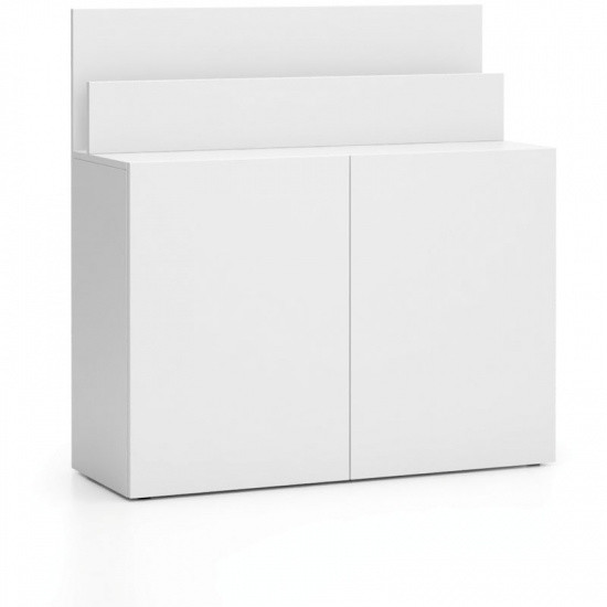 B2B Partner Dodatkowa szafka do biurka LAYERS, krótka, biała 611536