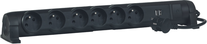 Legrand Przedłużacz Obrotowy 6XGN 1,5m z ładowarką