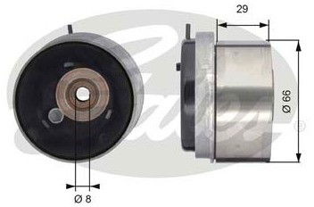 GATES Rolka napinacza, pasek rozrządu T43143