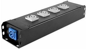 Adam Hall PRO PORT 4 PP - Power Distributor 1 x Power Twist Input + 5 x Power Twist Outputs AHPROPORT4PP