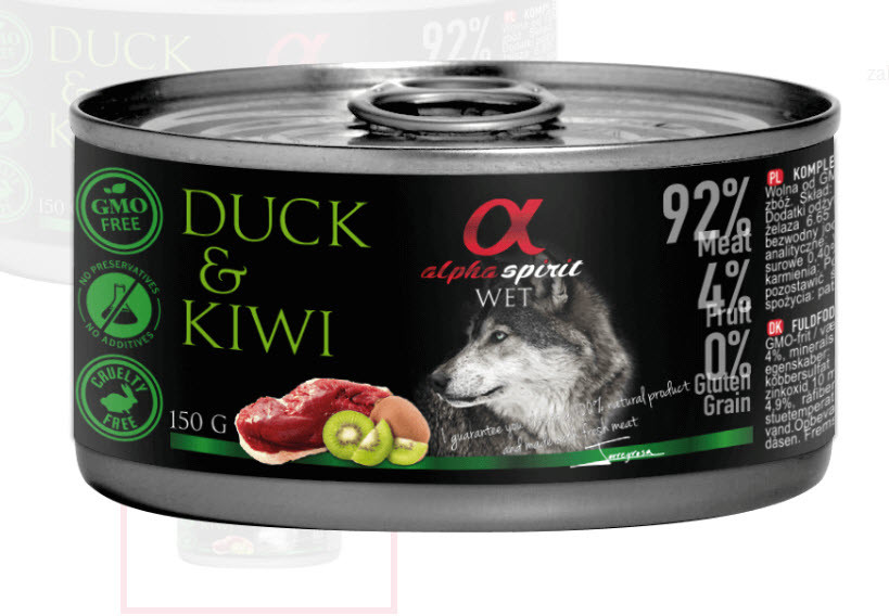 Alpha Spirit mokra kaczka z kiwi 150g