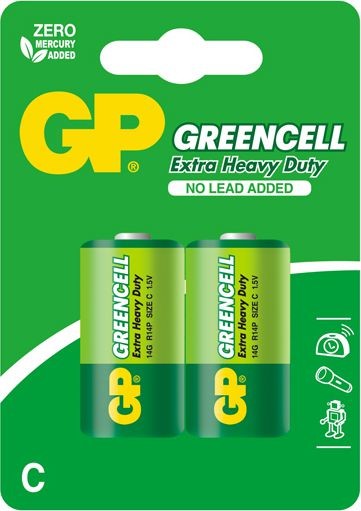 GP Cynkowo-chlorkowa GREENCELL C R14 1.5V 14G-U2