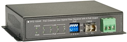 LevelOne PFE-1004R PoE Outdoor AV Receiver over Hybrid Fiber z 4 PoE augaengen PFE-1004R