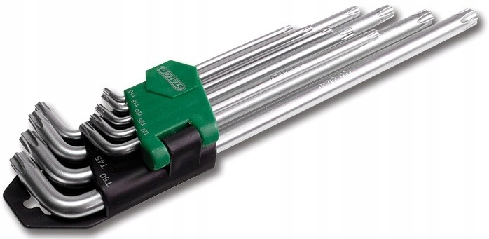 Stalco Klucze Imbus Torx Z Otworem Krótkie 9 Sztuk