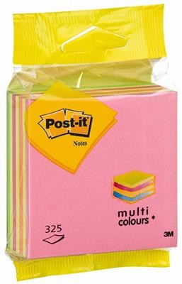 Post-It 3M Kostka samoprzylepna (2014LP), 76x76mm, 1x325 kart., zawieszka, mix kolorów 3M-FT510093535