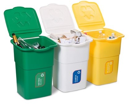Kosz do segregacji odpadów Eco 3 Master 50 l,  3 szt.