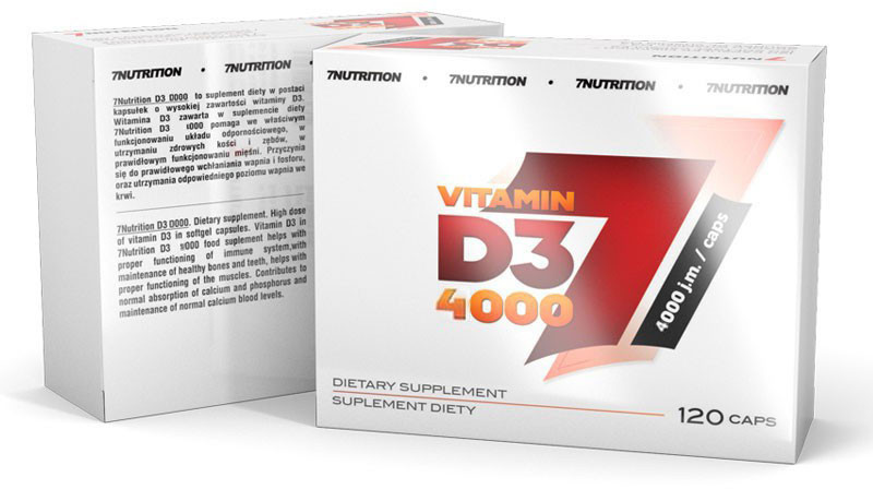 7Nutrition Vitamin D3 4000 120caps