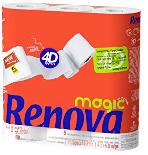 Renova papier toaletowy  1 zestaw 7 X 905.00 gr  Total: 6335 gr 200080345