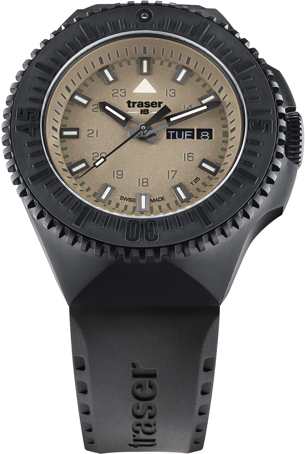 Traser Zegarek TS-109861 P69 Black Stealth Sand Rubber Strap -