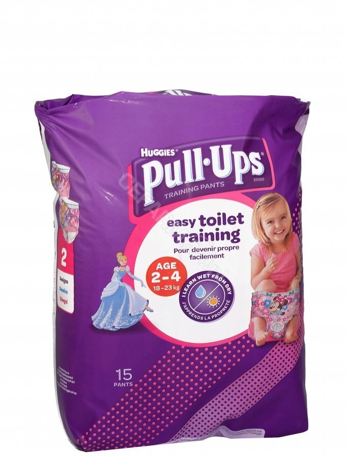 Huggies Pull-Ups Girl 18-23 kg pieluchomajtki x 15 szt