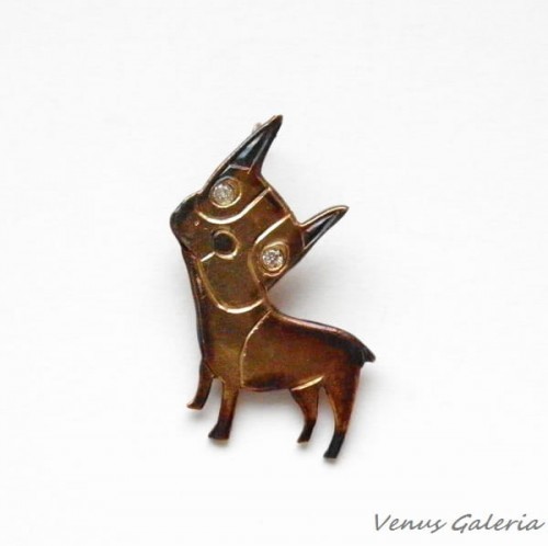 Zawieszka - Piesek Ginger brąz 2129