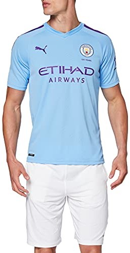 Puma Męska koszulka piłkarska Mcfc Home Shirt Replica De Bruyne Print niebieski Team Light Blue/Tillandsia Purple X-L 924757